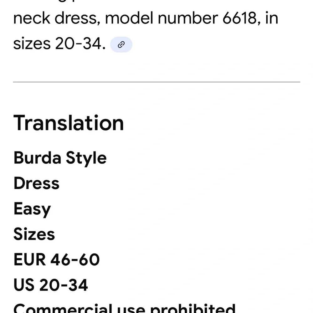 BN UNCUT BURDA 6618 CINCHED V-NECK FORMAL PLUS SIZE DRESS SEWING PATTERN